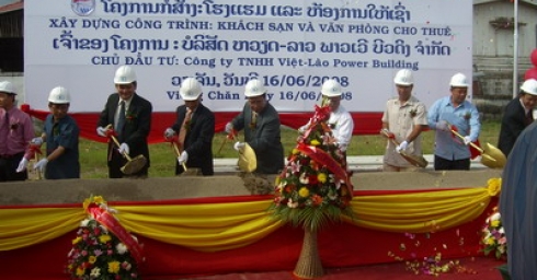 The commencement ceremony of the first property investment project in Lao PDR