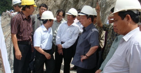 Working visit by Vietnamese Minister of Construction to Xekaman 1 Hydropower Project work site